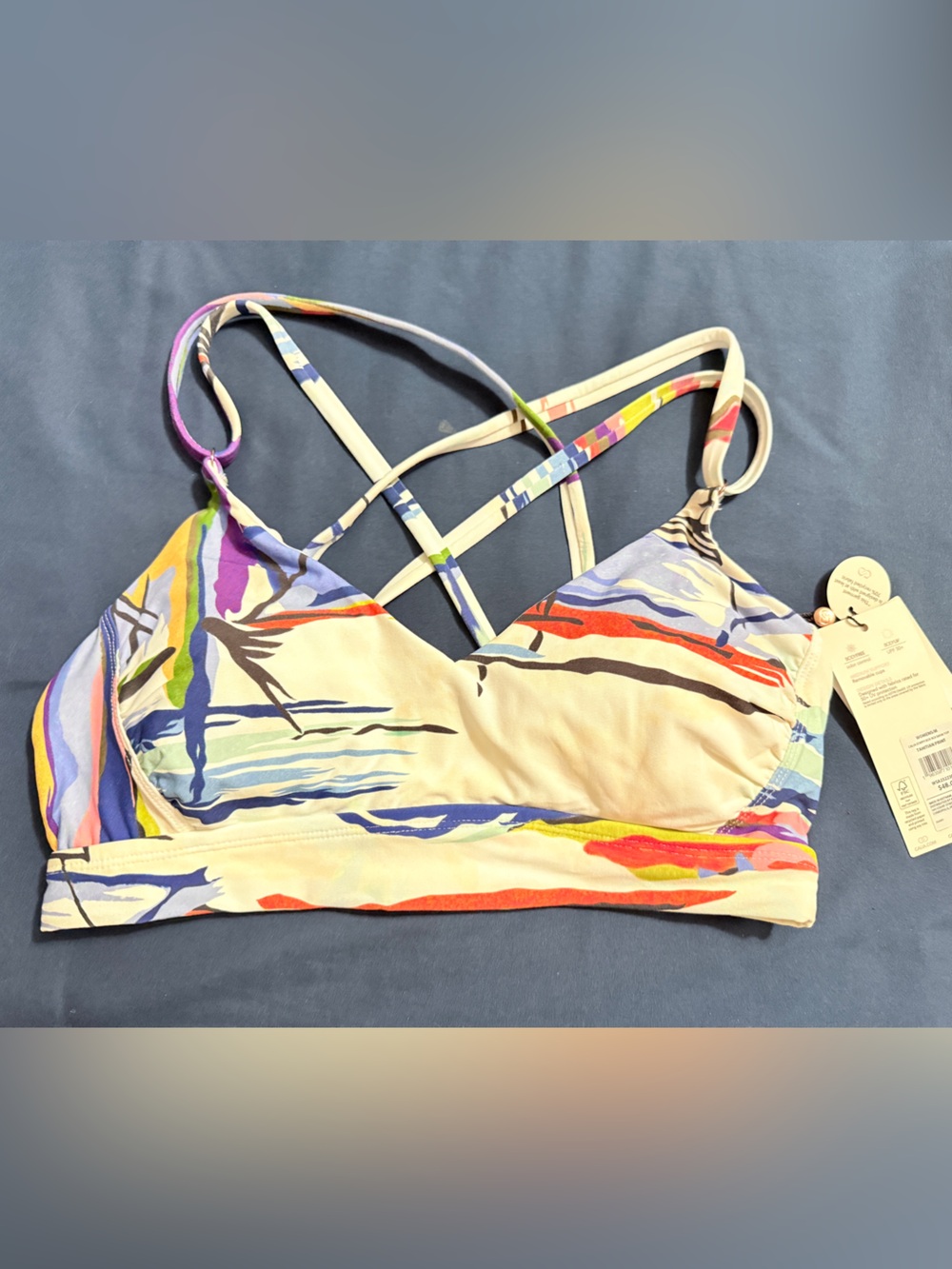 CALIA Multi-Color Strappy Women's Swim Top